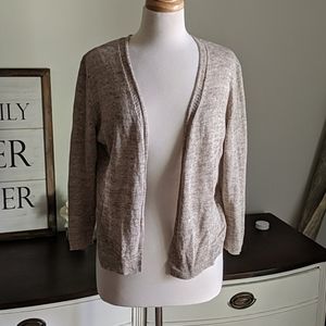 Cynthia Rowley light linen 3/4 sleeve cardi